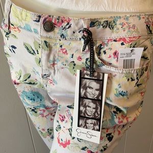 NWT Jessica Simpson Floral Print Jeans Size 29